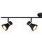 Vaxcel Directional Ceiling Spot Fixture, Alto 4 Light LED Matte Black with Gold Satin Brass Accents C0287 - alternate 4